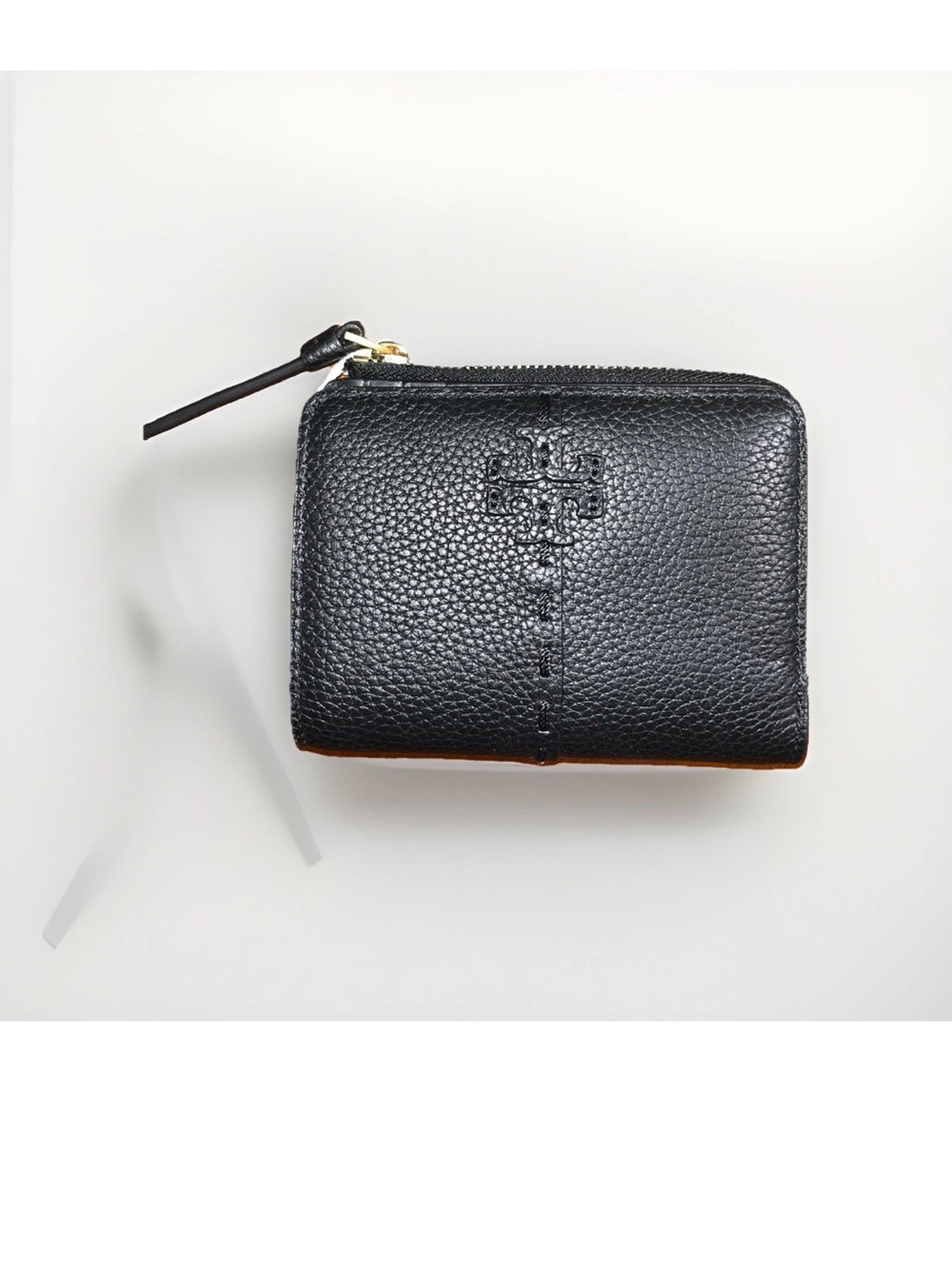 Tory Burch McGraw Bi-Fold Wallet, Black, Size OS